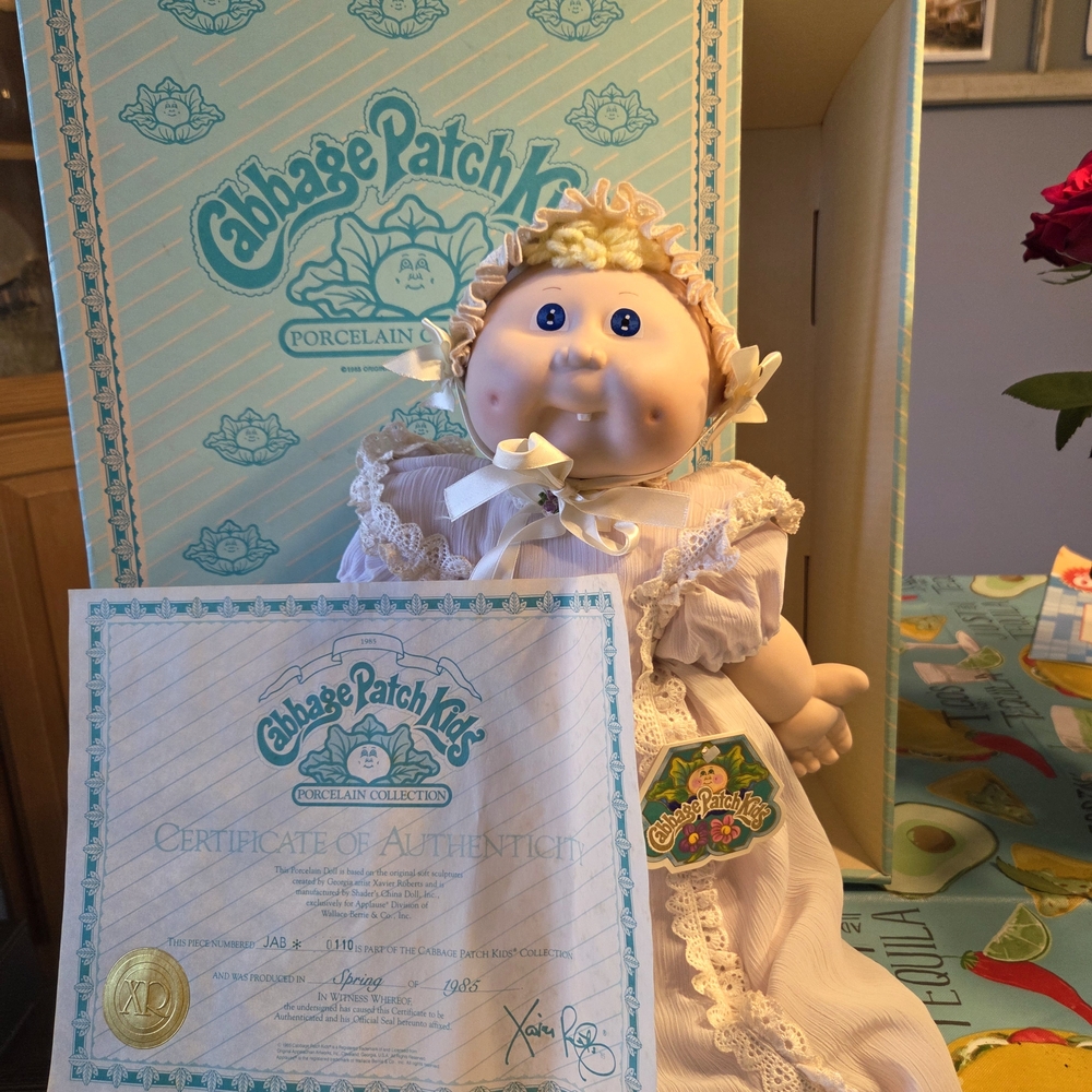 Cabbage Patch Kids Porcelain Doll with Certificate